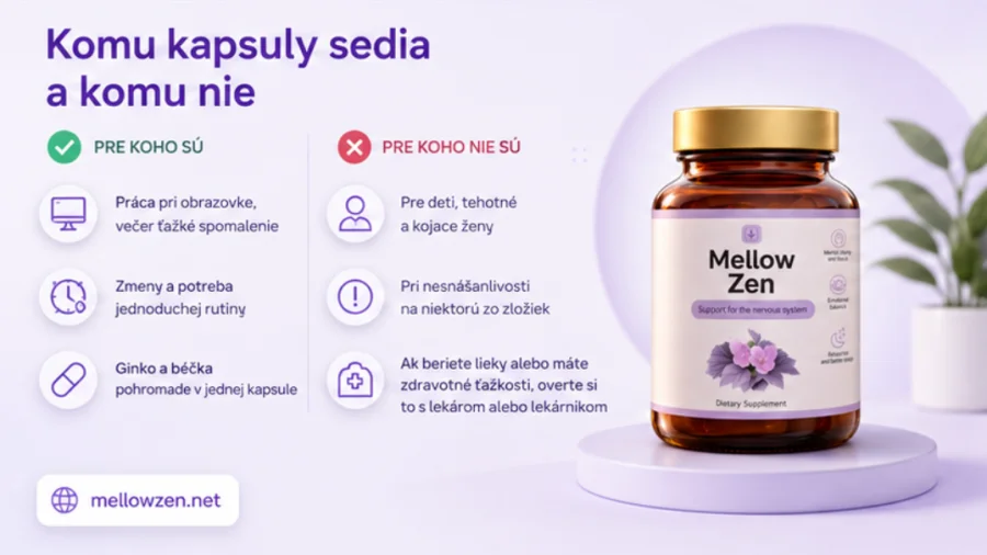 Mellow Zen — pravidelné užívání jedné kapsle denně